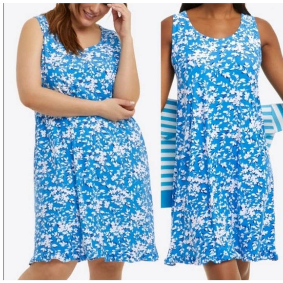 Draper James Other - Draper James Ruffle Nighty in Blue Shadow XXL/XXXL
